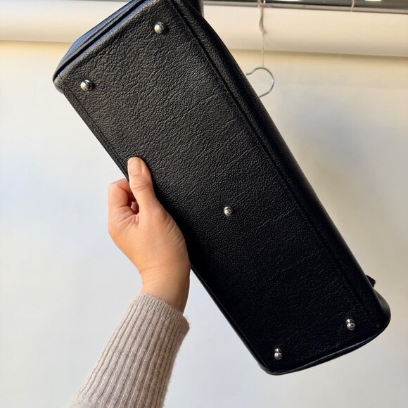 Mac Douglas Pyla Buni Black Leather Bag – Large Handbag Tote - Picture 10 of 15